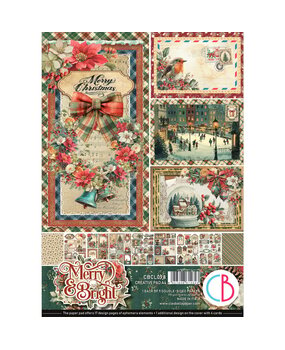 Ciao Bella Papercrafting Merry & Bright A4 Creative Pad (CBCL098)