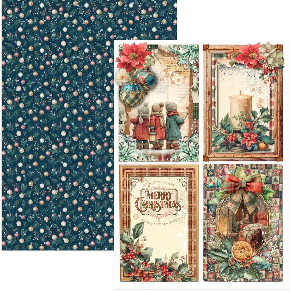 Ciao Bella Papercrafting Merry & Bright A4 Creative Pad (CBCL098)