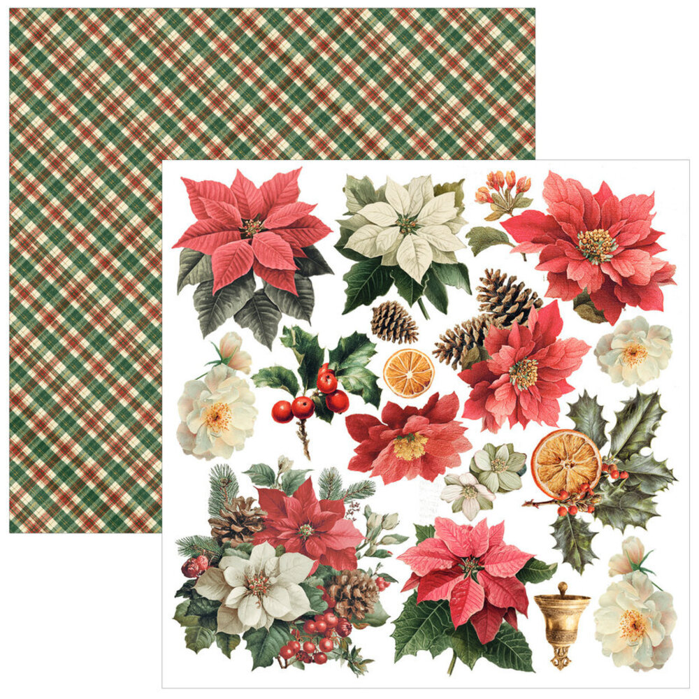 Ciao Bella Papercrafting Merry & Bright 6x6 Inch Paper Pad (CBQE098)