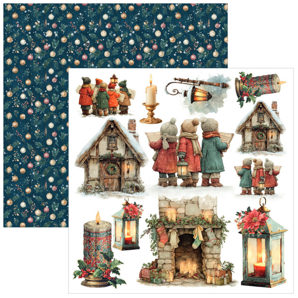 Ciao Bella Papercrafting Merry & Bright 6x6 Inch Paper Pad (CBQE098)