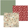 Ciao Bella Papercrafting Merry & Bright 6x6 Inch Deluxe Paper & Vellum Dual Pack (CBXQ011)