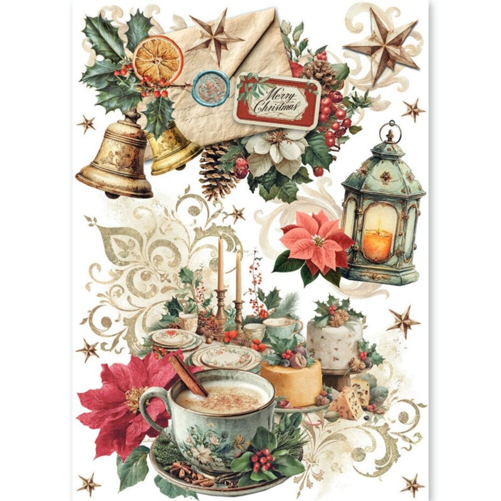 Ciao Bella Papercrafting Merry & Bright A5 Mixed Rice Papers (CBRS045)