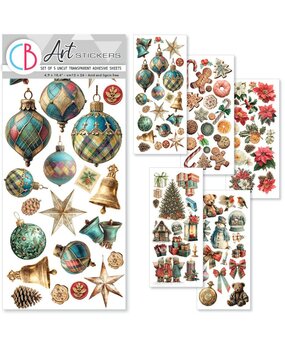 Ciao Bella Papercrafting Merry & Bright Art Stickers (CBI017)