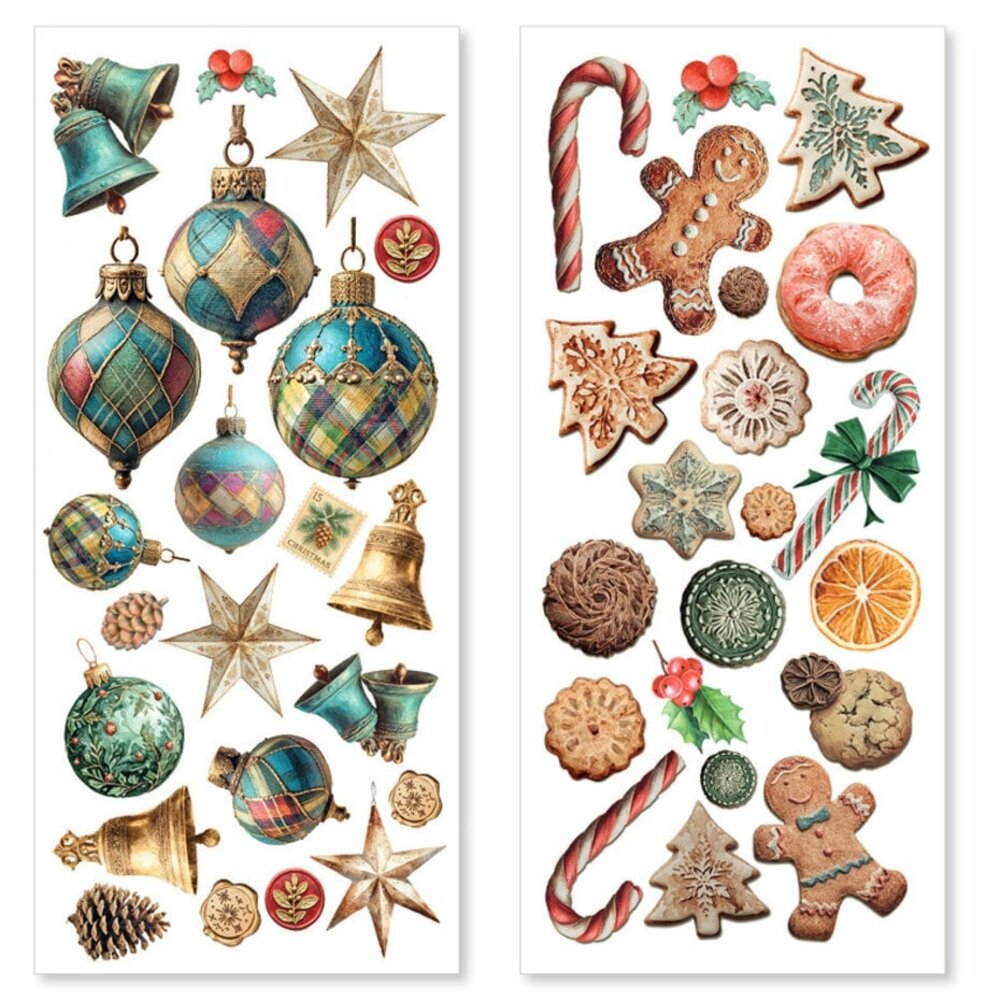 Ciao Bella Papercrafting Merry & Bright Art Stickers (CBI017)