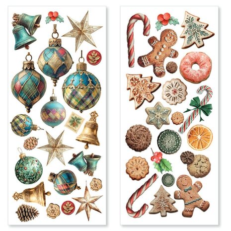 Ciao Bella Papercrafting Merry & Bright Art Stickers (CBI017)