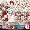 Ciao Bella Papercrafting Bohemian Burgundy 12x12 Inch Patterns Pad (CBT099)