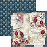 Ciao Bella Papercrafting Bohemian Burgundy 12x12 Inch Patterns Pad (CBT099)