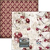 Ciao Bella Papercrafting Bohemian Burgundy 8x8 Inch Paper Pad (CBH099)