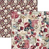 Ciao Bella Papercrafting Bohemian Burgundy 8x8 Inch Paper Pad (CBH099)