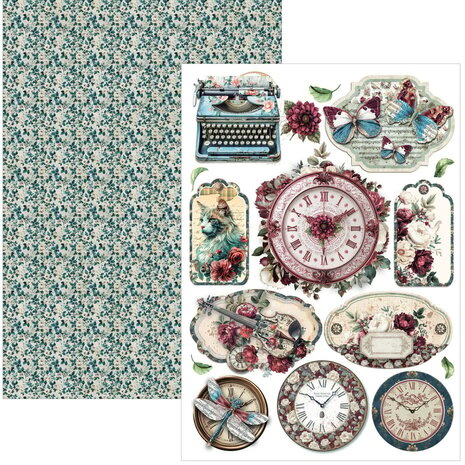 Ciao Bella Papercrafting Bohemian Burgundy A4 Creative Pad (CBCL099)