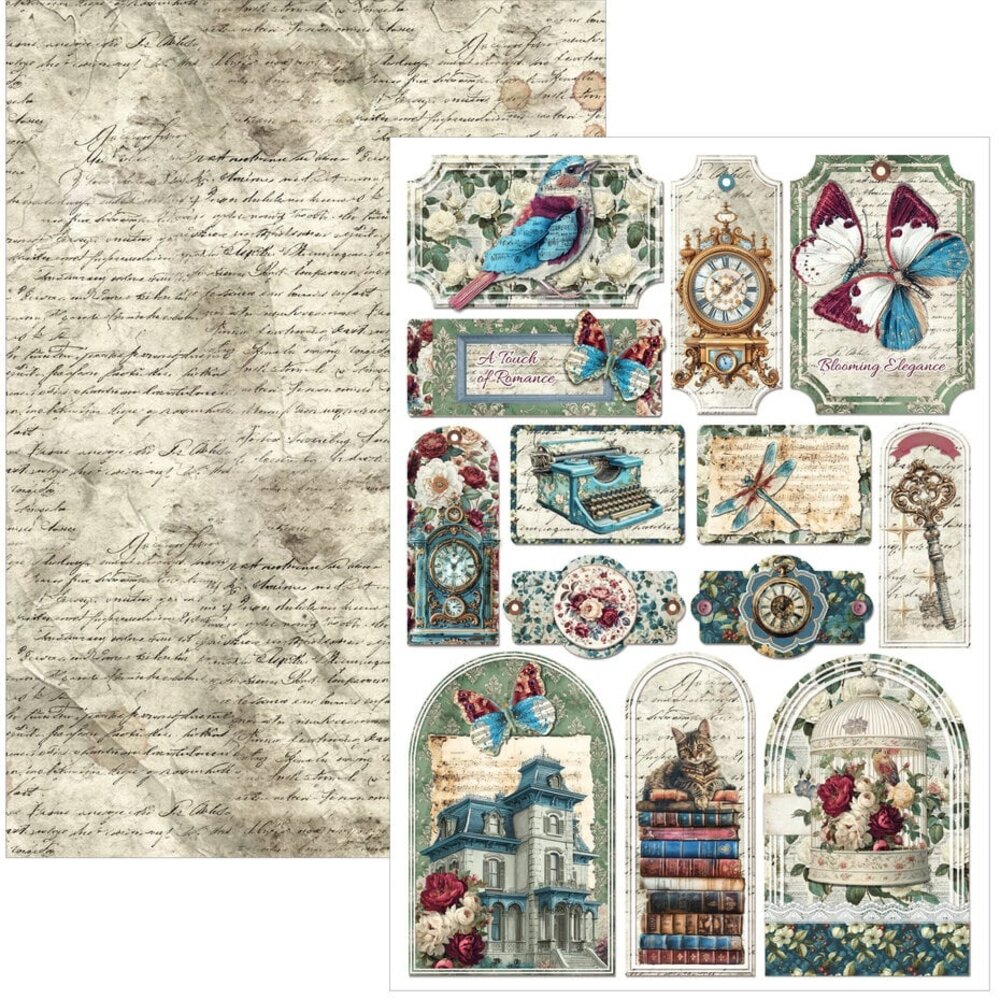 Ciao Bella Papercrafting Bohemian Burgundy A4 Creative Pad (CBCL099)