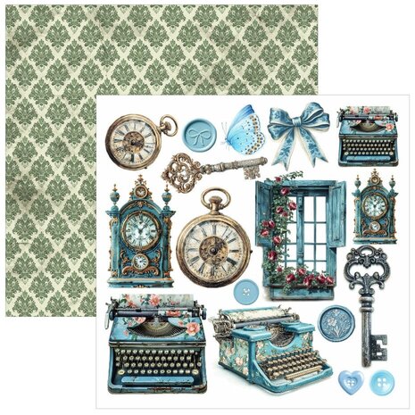 Ciao Bella Papercrafting Bohemian Burgundy 6x6 Inch Paper Pad (CBQE099)