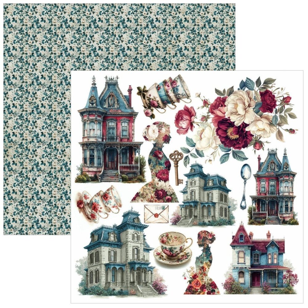 Ciao Bella Papercrafting Bohemian Burgundy 6x6 Inch Paper Pad (CBQE099)