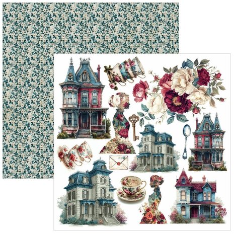Ciao Bella Papercrafting Bohemian Burgundy 6x6 Inch Paper Pad (CBQE099)