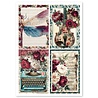 Ciao Bella Papercrafting Bohemian Burgundy A4 Mixed Rice Papers (CBRA015)