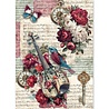 Ciao Bella Papercrafting Bohemian Burgundy A5 Mixed Rice Papers (CBRS046)