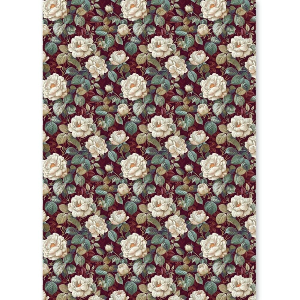 Ciao Bella Papercrafting Bohemian Burgundy A5 Mixed Rice Papers (CBRS046)