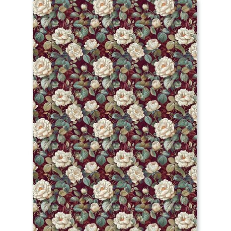 Ciao Bella Papercrafting Bohemian Burgundy A5 Mixed Rice Papers (CBRS046)