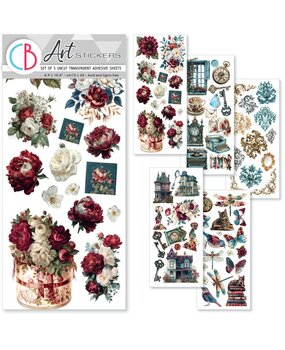 Ciao Bella Papercrafting Bohemian Burgundy Art Stickers (CBI018)
