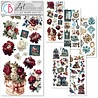 Ciao Bella Papercrafting Bohemian Burgundy Art Stickers (CBI018)