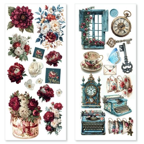 Ciao Bella Papercrafting Bohemian Burgundy Art Stickers (CBI018)