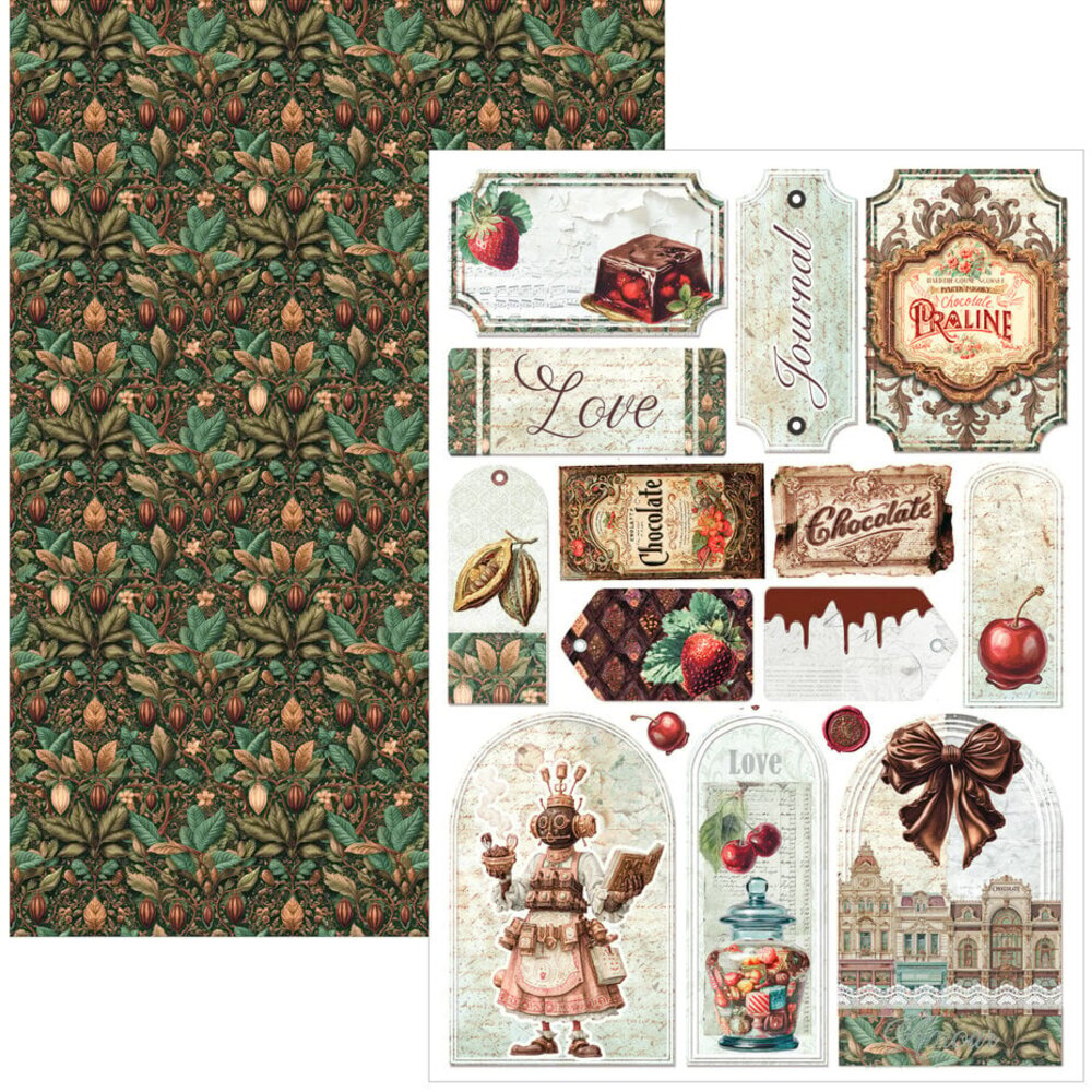 Ciao Bella Papercrafting The Chocolate Factory A4 Creative Pad (CBCL100)