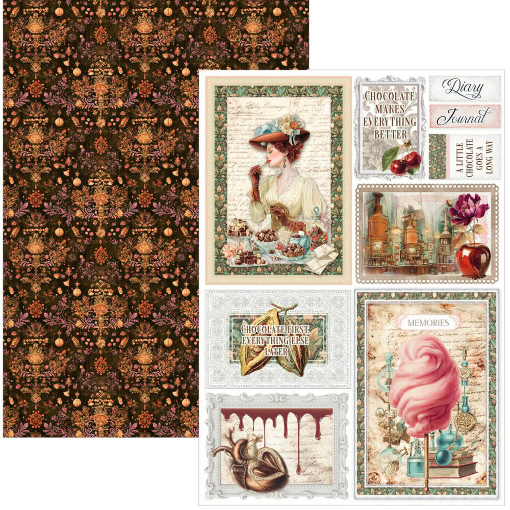 Ciao Bella Papercrafting The Chocolate Factory A4 Creative Pad (CBCL100)