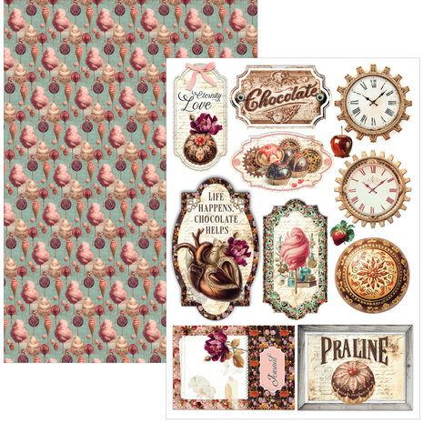 Ciao Bella Papercrafting The Chocolate Factory A4 Creative Pad (CBCL100)
