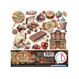 Ciao Bella Papercrafting The Chocolate Factory 6x6 Inch Paper Pad (CBQE100)