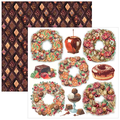 Ciao Bella Papercrafting The Chocolate Factory 6x6 Inch Paper Pad (CBQE100)