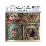 Ciao Bella Papercrafting The Chocolate Factory 6x6 Inch Deluxe Paper & Vellum Dual Pack (CBXQ013)