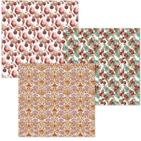 Ciao Bella Papercrafting The Chocolate Factory 6x6 Inch Deluxe Paper & Vellum Dual Pack (CBXQ013)