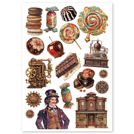 Ciao Bella Papercrafting The Chocolate Factory A4 Mixed Rice Papers (CBRA016)