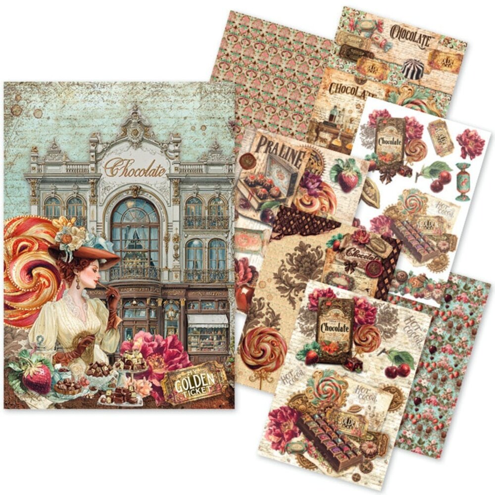 Ciao Bella Papercrafting The Chocolate Factory A5 Mixed Rice Papers (CBRS047)