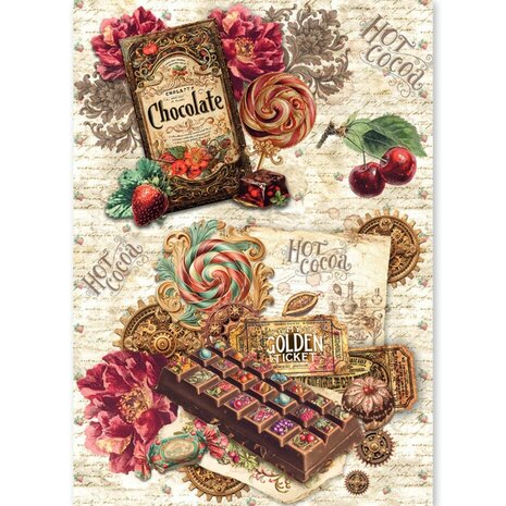 Ciao Bella Papercrafting The Chocolate Factory A5 Mixed Rice Papers (CBRS047)