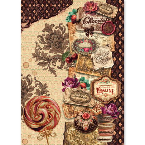 Ciao Bella Papercrafting The Chocolate Factory A5 Mixed Rice Papers (CBRS047)