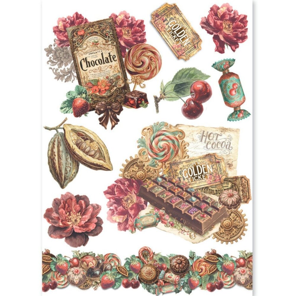 Ciao Bella Papercrafting The Chocolate Factory A5 Mixed Rice Papers (CBRS047)