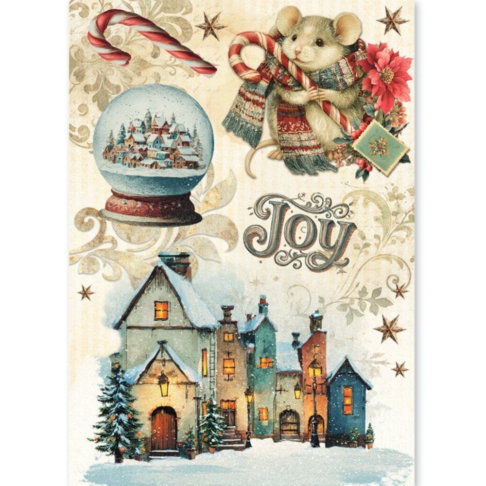 Ciao Bella Papercrafting Cozy Christmas A5 Mixed Rice Papers (CBRS050) Ciao Bella Papercrafting Cozy Christmas A5 Mixed Rice Papers (CBRS050)