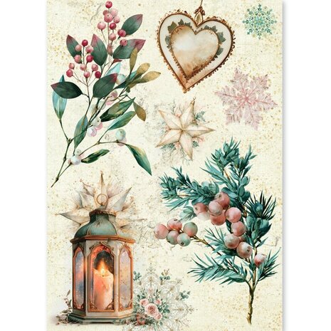 Ciao Bella Papercrafting Golden Winter A5 Mixed Rice Papers (CBRS051)
