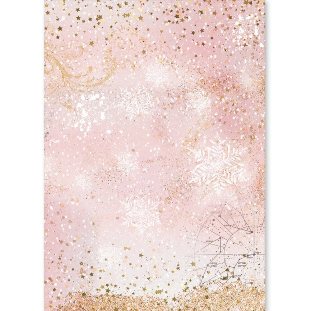 Ciao Bella Papercrafting Golden Winter A5 Mixed Rice Papers (CBRS051)
