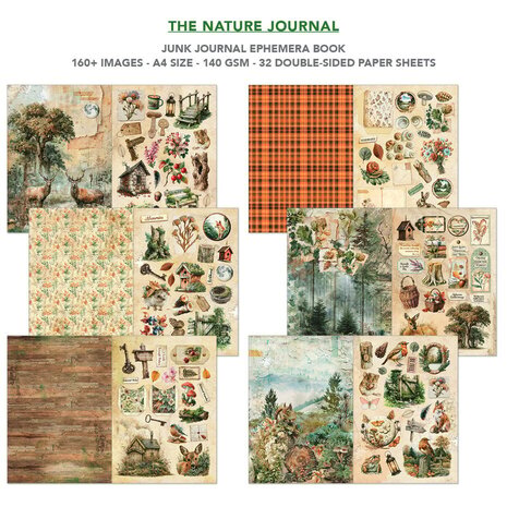 Ciao Bella Papercrafting The Nature Journal A4 Junk Journal Ephemera Book (CBB030) Ciao Bella Papercrafting The Nature Journal A4 Junk Journal Ephemera Book (CBB030)