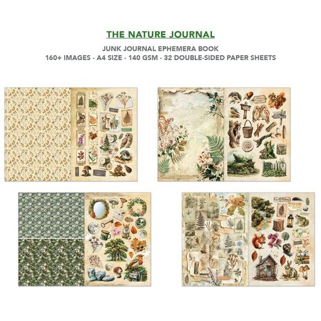 Ciao Bella Papercrafting The Nature Journal A4 Junk Journal Ephemera Book (CBB030) Ciao Bella Papercrafting The Nature Journal A4 Junk Journal Ephemera Book (CBB030)