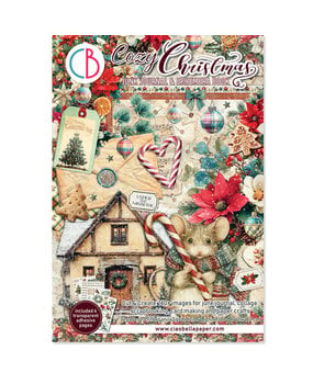 Ciao Bella Papercrafting Cozy Christmas A4 Junk Journal Ephemera Book (CBB031)