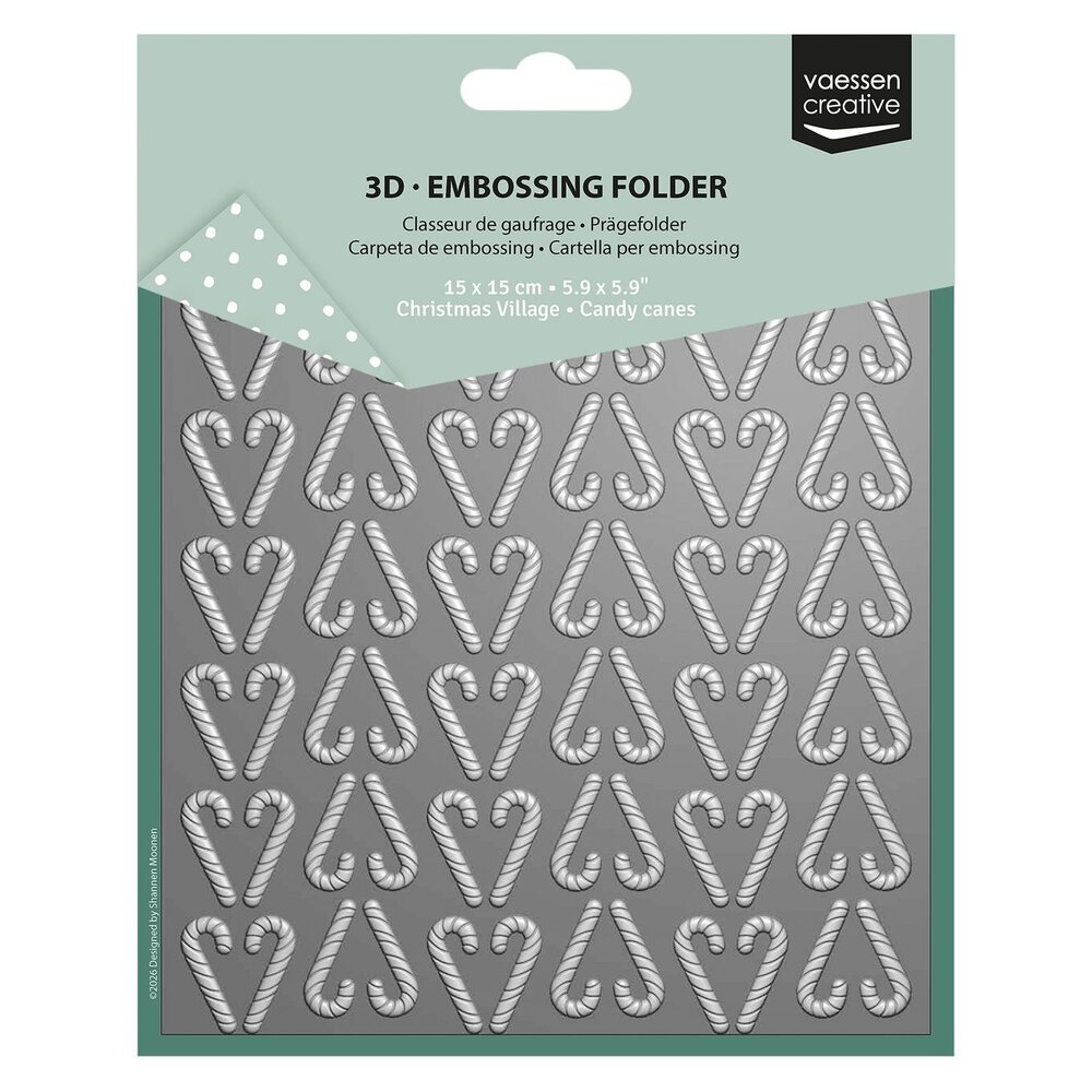 Vaessen Creative 3D Embossing Folder Zuurstokken (3625-0601)