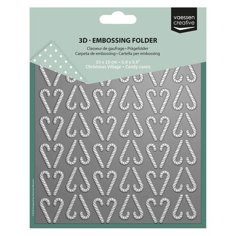 Vaessen Creative 3D Embossing Folder Zuurstokken (3625-0601)