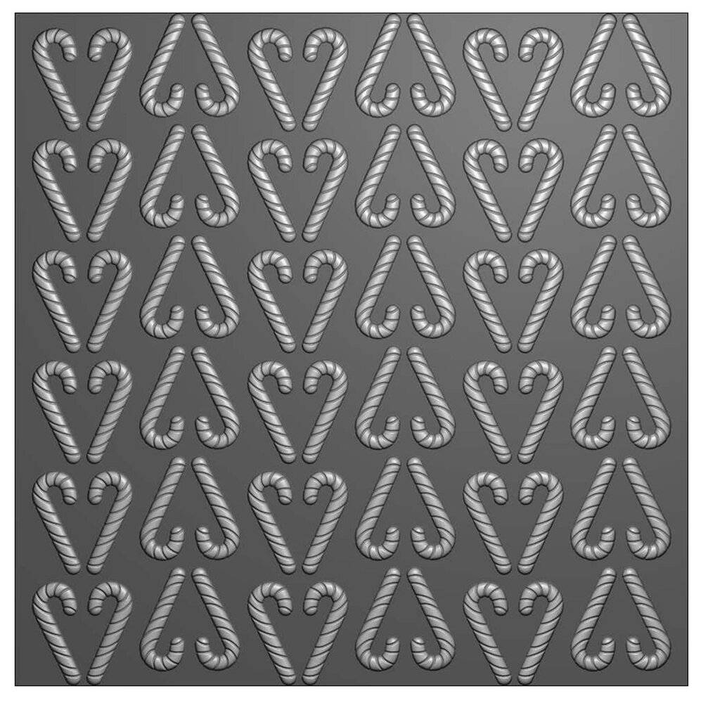 Vaessen Creative 3D Embossing Folder Zuurstokken (3625-0601)