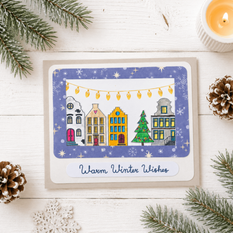 Vaessen Creative 3D Embossing Folder Kerstlampjes (3625-0602)