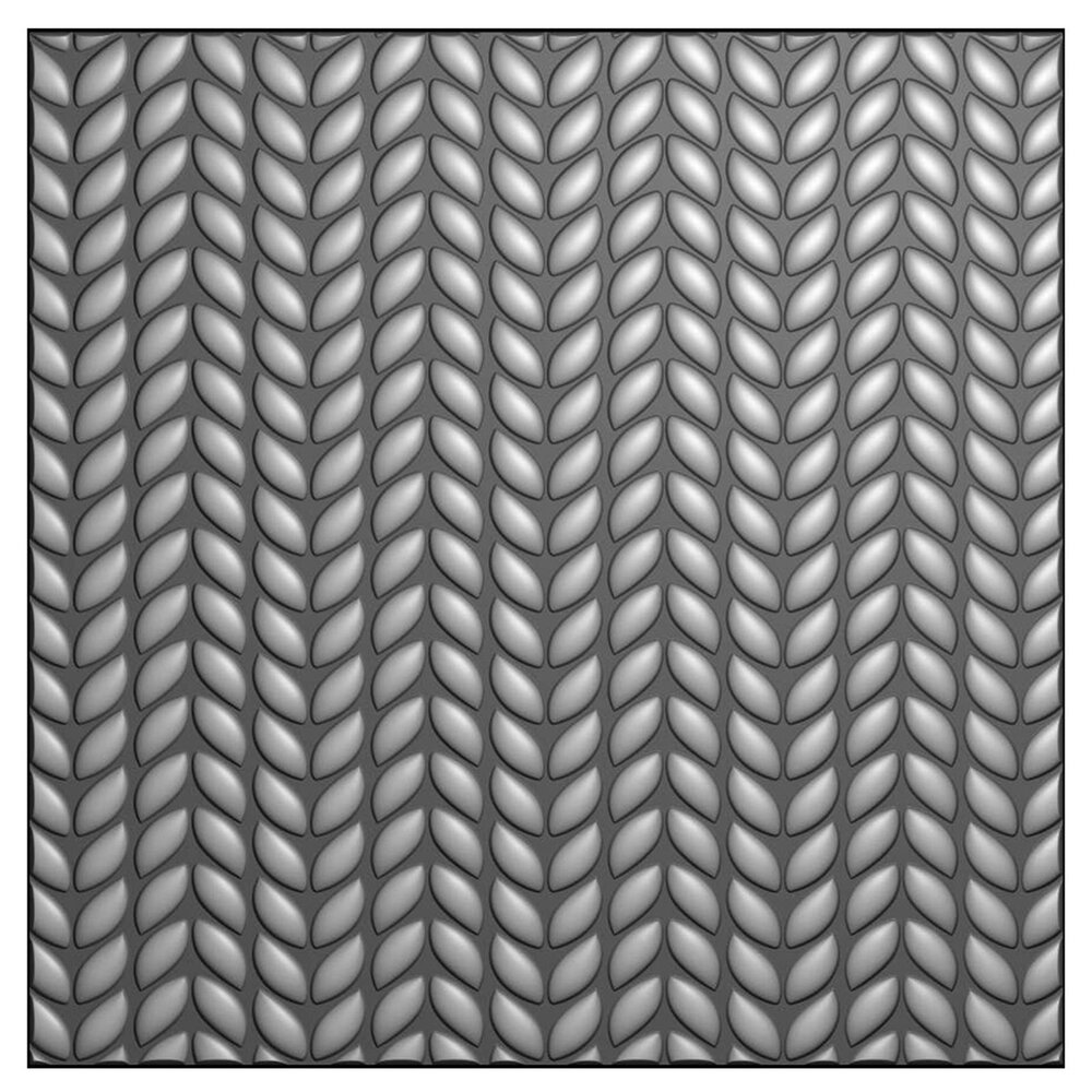 Vaessen Creative 3D Embossing Folder Gebreid Patroon (3625-0603)