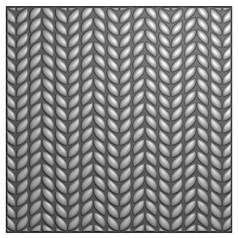 Vaessen Creative 3D Embossing Folder Gebreid Patroon (3625-0603)