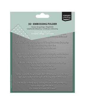 Vaessen Creative 3D Embossing Folder Let it Snow (3625-0606)